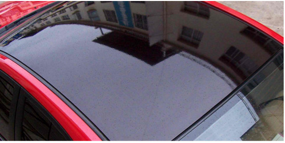 Film vinyle noir brillant effet carbone 200x100 cm pour covering et customisation auto