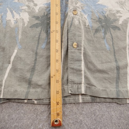 Columbia Shirt Mens 2XL XXL Beige Button Short Sleeve Floral Palm Print Hiking - Picture 11 of 15