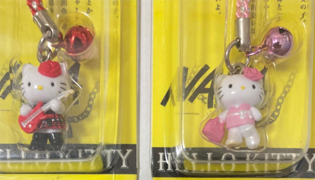 NANA HELLO KITTY ストラップ Pair of NANA × Hello Kitty Strap 2005 Ai Yazawa Sanrio
