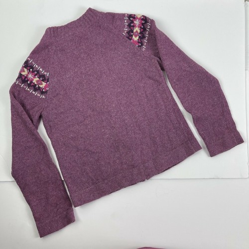 Cherokee Nordic Purple Full Zip Cardigan / 15x18.5 / Big Kid Medium 8/10 - Picture 9 of 10