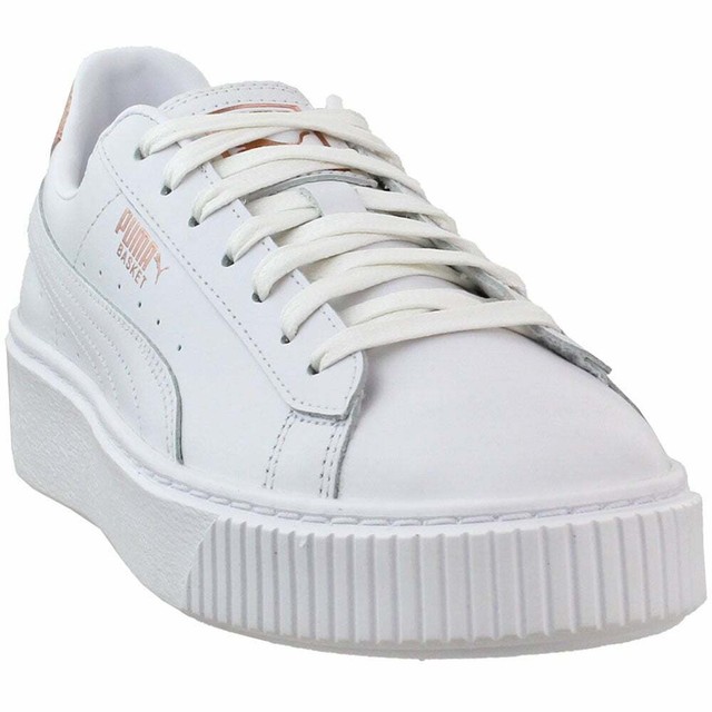 puma basket white womens