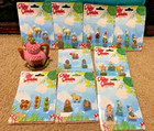 4" FAIRY GARDEN Forest Figurine Pink Teapot House & 27 New Miniature Figurines