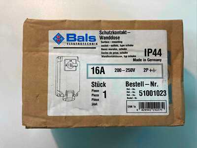 Bals Elektrotechnik Schutzkontakt-Wanddose 51001023 (NEU&OVP)