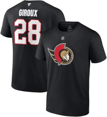 Fanatics Men's Ottawa Senators Claude Giroux Branded Black Tee