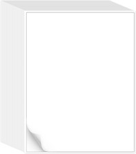 500 Sheets Matte Self-Adhesive Sticker Paper 8.5" x 11" for Printers