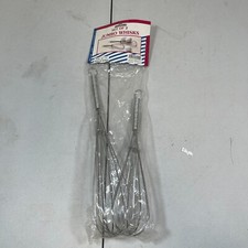 Juego de 2 batidores jumbo de cocina vintage de metal nuevo en caja raro 43055600504 nuevo