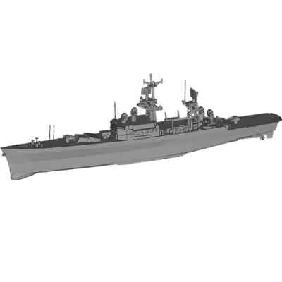 1/700 (24.6cm) USS Bainbridge Class Destroyer White  resin kits- 3D printed