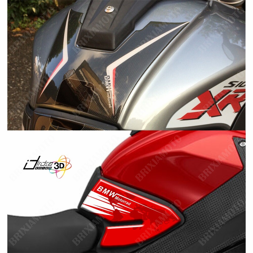 3D Tankpad Für Kawasaki Z900 - Roter Tankschutz Aus Harz