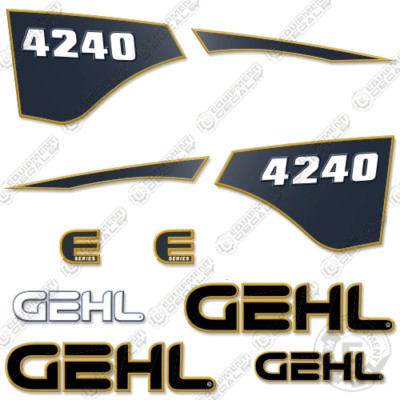 Fits GEHL 4240 Decal Kit Skid Steer Decals - 7 YEAR OUTDOOR 3M VINYL!