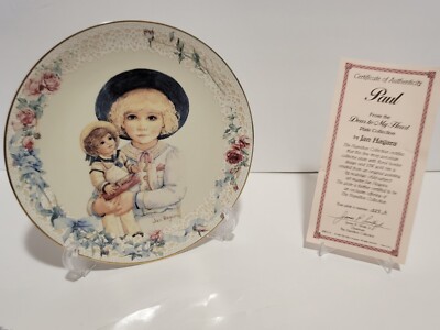 Jan Hagara 1990 Dear To My Heart ''Paul'' Plate #1889A Hamilton Collection W/ COA
