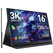 UPERFECT OLED Portable Monitor 16 Inch 3K 2880x1800 120Hz Monitor For Game Xbox