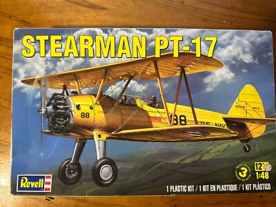 1/48 Revell Stearman PT-17 DL And P-47d Thunderbolt Razorback New