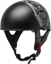 GMAX HH-65 Naked Tormentor Helmet Lg Matte Black/Silver