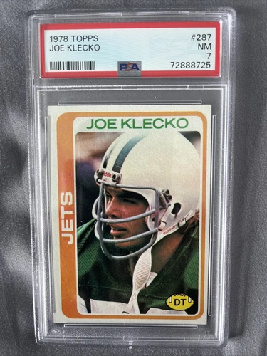 1978 Topps #287 Joe Klecko Rookie HOF New York Jets PSA 7 FRESH GRADE
