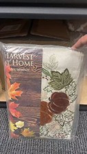 Elrene Harvest Wreath Cutwork Tablecloth, 60" X 102"