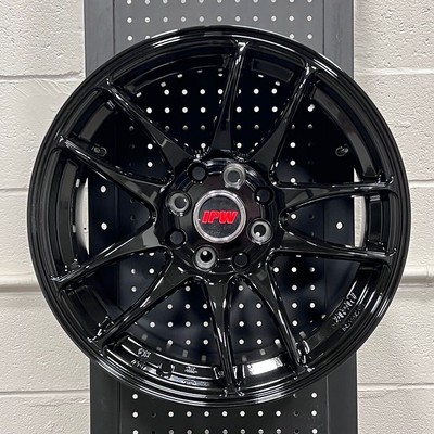 15'' IPW 501 STYLE GLOSS BLACK WHEELS RIMS 4X114.3 FITS 1978-1984 280ZX S130 2.8I
