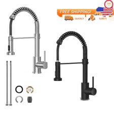 Kitchen Faucet with Pull Down Sprayer Commercial Single Handle Sink Faucet