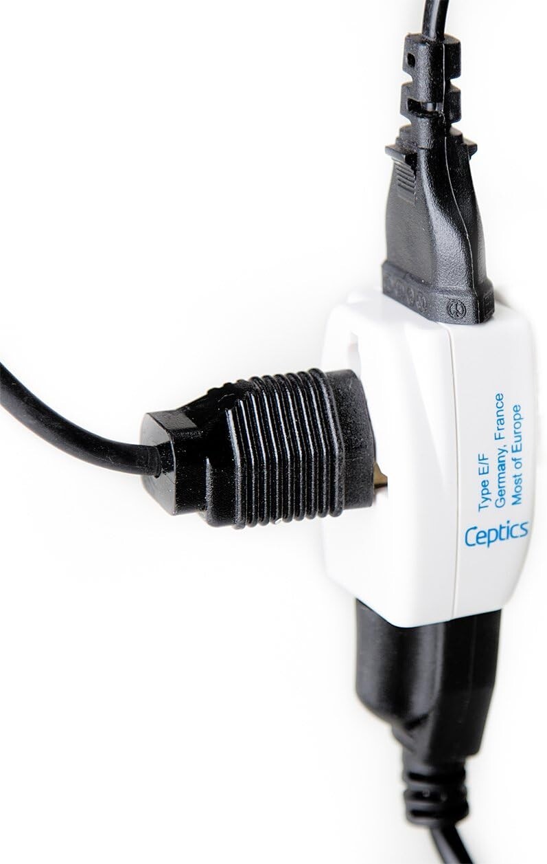 Ceptics 3 Outlet Travel Adapter Plug Type G for UK, Hong Kong