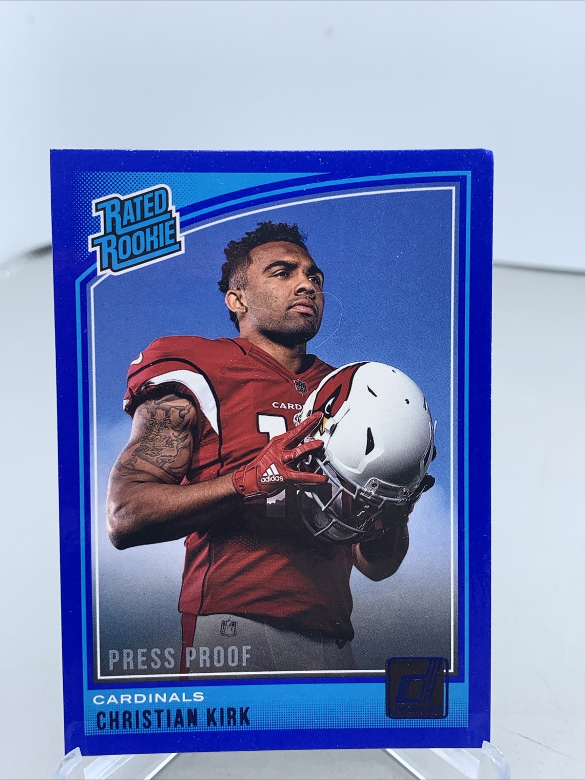 Christian Kirk 2018 Panini Donruss #313 Press Proof Blue Rookie Cardinals