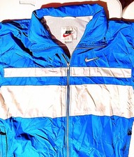 Nike Windbreaker Jacket Team Sports Fishtail Hooded Big Swoosh Vintage 90s