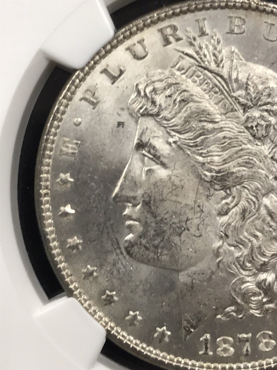 1878 $1 NGC Graded MS 63 (Vam-83) 7tf B1-Reverse Low 