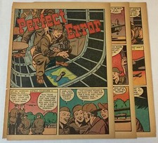 1945 six page cartoon story ~ PERFECT ERROR Karl May drops bombs in China