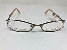 Nicole Miller Eyeglass Frame CHINTZ BALLERINA BROWN 51/17/135 Full Rim Pink Z523