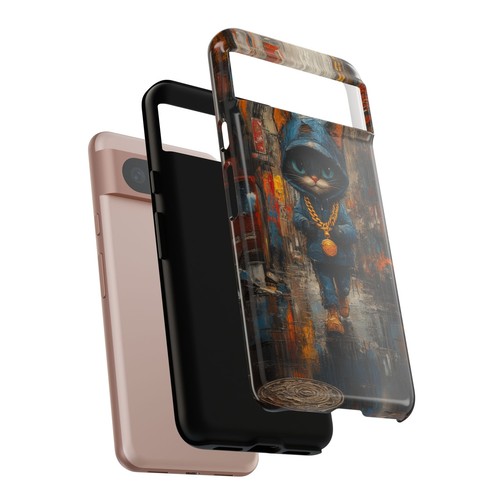 For iPhone | Samsung Galaxy | Pixel Phone Case - Cat Hoodie Big Kitty City - 第 242/246 張圖片