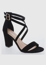 Top Moda Women's Strappy Chunky Heel Beth-8