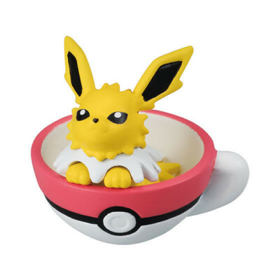 Bandai Pocket Monsters Pokemon Sun & Moon Tea cup 5 Time Mascot Figure Thunders