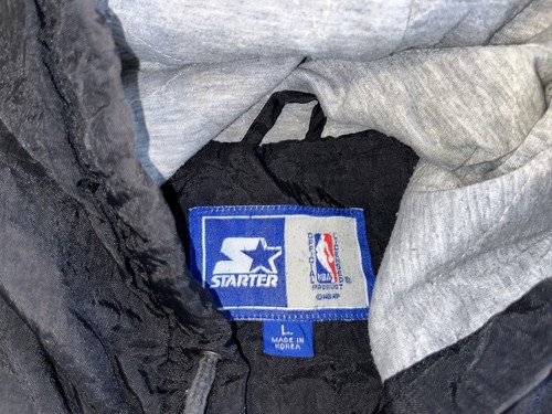 Vintage Starter San Antonio Spurs Hoodie Jacket Black/Fiesta Mens Large - Picture 3 of 9