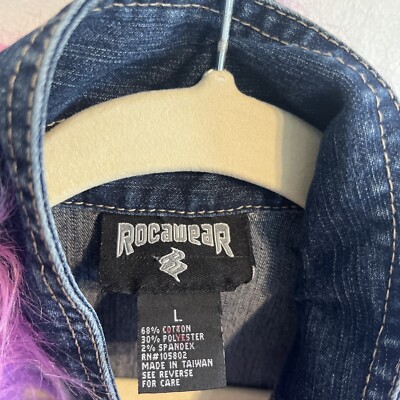 Women's Large Rocawear Fur Trim Denim Dress Rave Clubbing | eBay Women's Large Rocawear Fur Trim Denim Dress Rave Clubbing | eBay