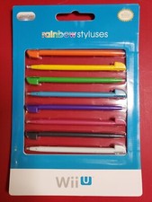 OEM Nintendo Wii U Rainbow Styluses Set of 8 Brand New