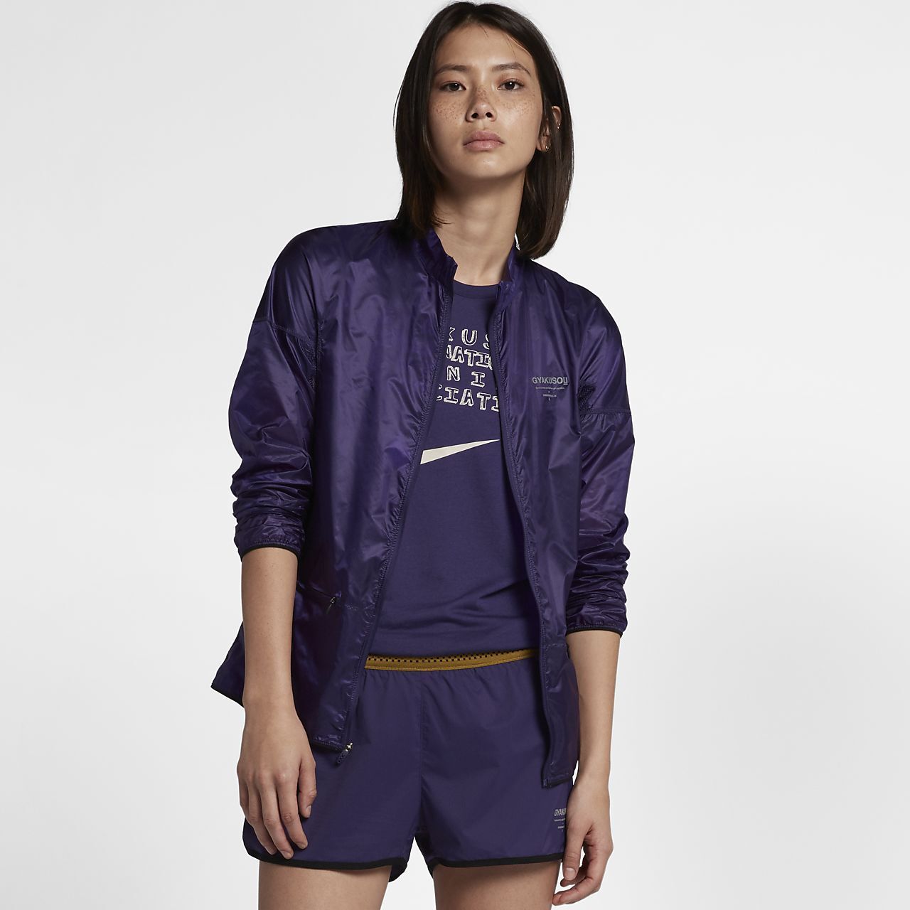 NIKE X UNDERCOVER GYAKUSOU PACKABLE WOMEN'S JACKET - PURPLE (910885-570)