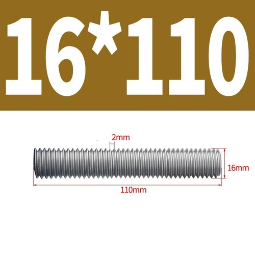 A2 Stainless Steel Threaded Rod Full Thread Studding Bar M10 M12 M14 M16 M18 M20 - Picture 89 of 133