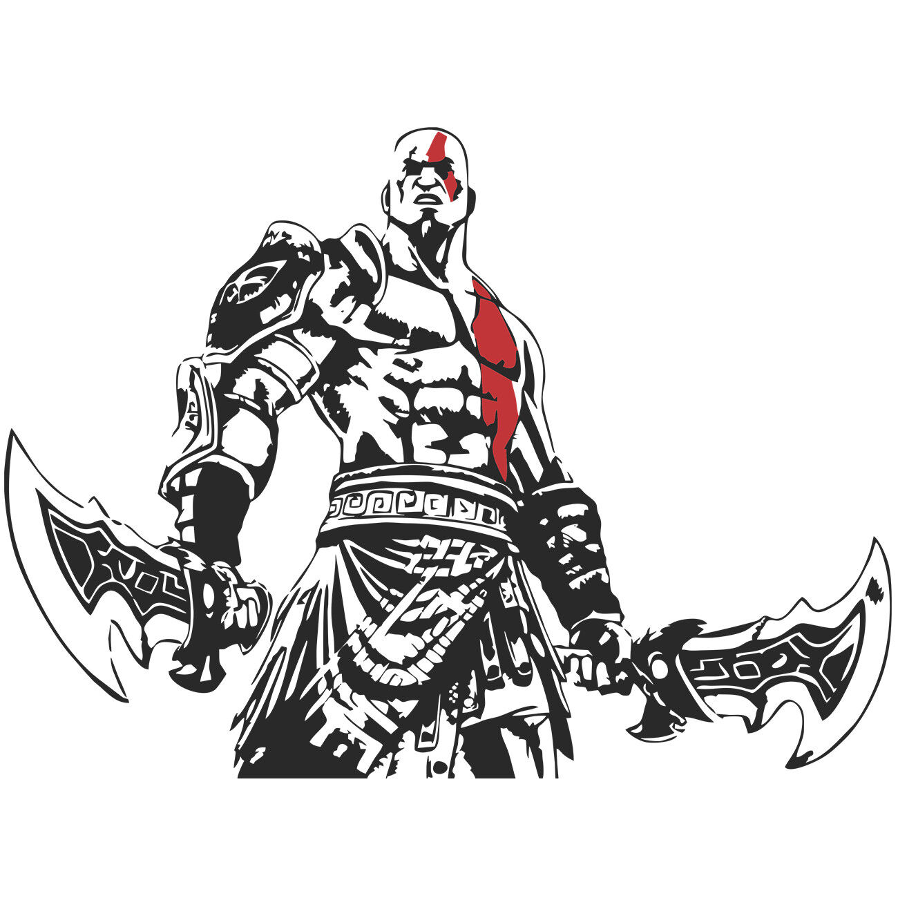 god of war 3 kratos drawing