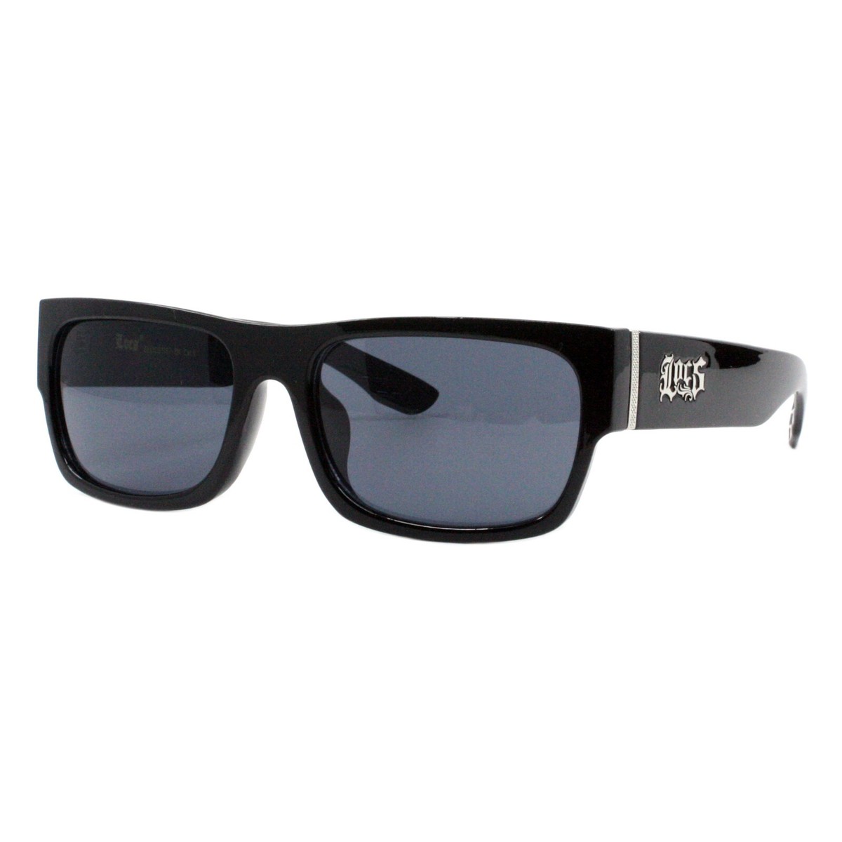 Authentic Locs Sunglasses Hardcore Shades Black Rectangular