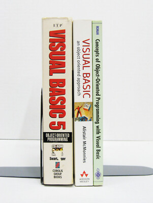 Visual Basic 5, 6 Object Oriented Programming (OOP) Rare Book Bundle -3 Book LOT