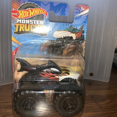 #ad Monster Truck Hot Wheels Lava Shark Mini Mattel 2022Stocking Stuffer $7.49
