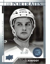 2017-18 Upper Deck UD Portraits Platinum Blue #P76 Alex Kerfoot /25