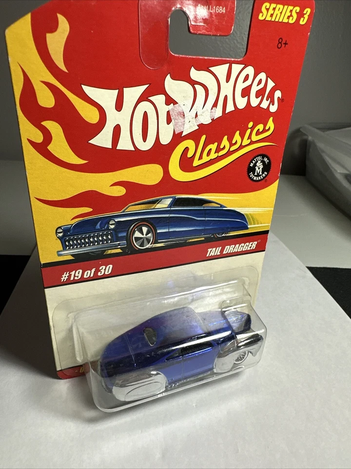 Hot Wheels “Tail Dragger” Classics Car #19 Of 30 Series 3 Blue And Silver - Image 2 of 4