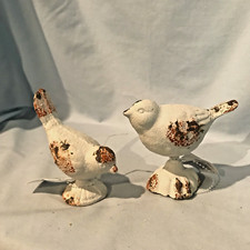 Bird Figurines Set of 2  3.5 x 2 x 4 Cast Iro...