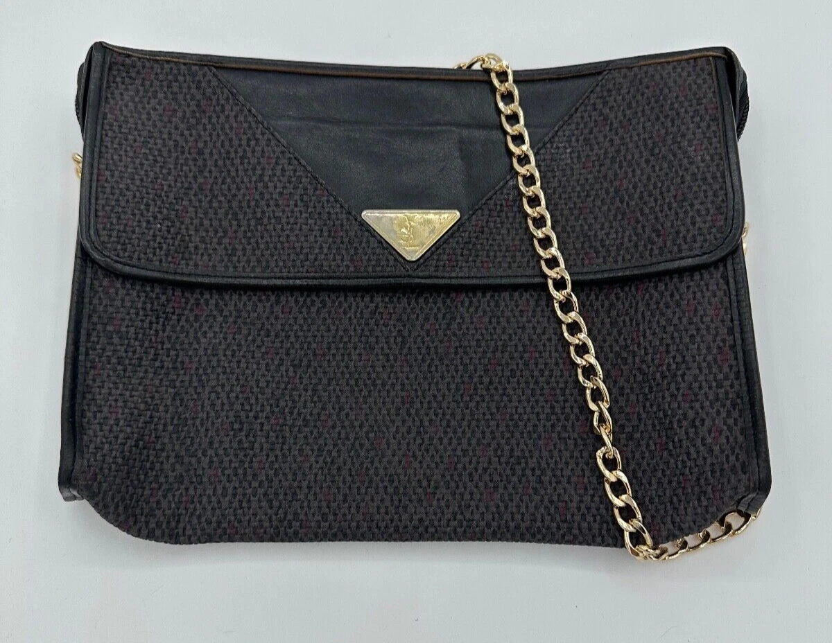 Super Rare Yves Saint Laurent YSL Vintage Triangle Clutch Bag