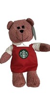 Starbucks 2016 Bearista Bear Plush Red Apron White Shirt Bear Plush Animal