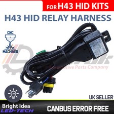 Wiring Harness H43 H/L XENON HID KIT Bi-Xenon Loom Car Relay High Low
