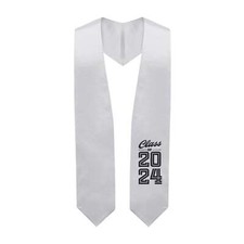 Endea Graduation Silver Class of 2024 Graduation Stole/Sash