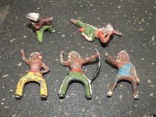 Vintage Barclay Manoil Indian Figures Horse Riding Scout