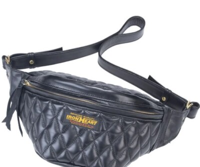 see description 3colors IRON HEART All Leather Waist Bag Shoulder