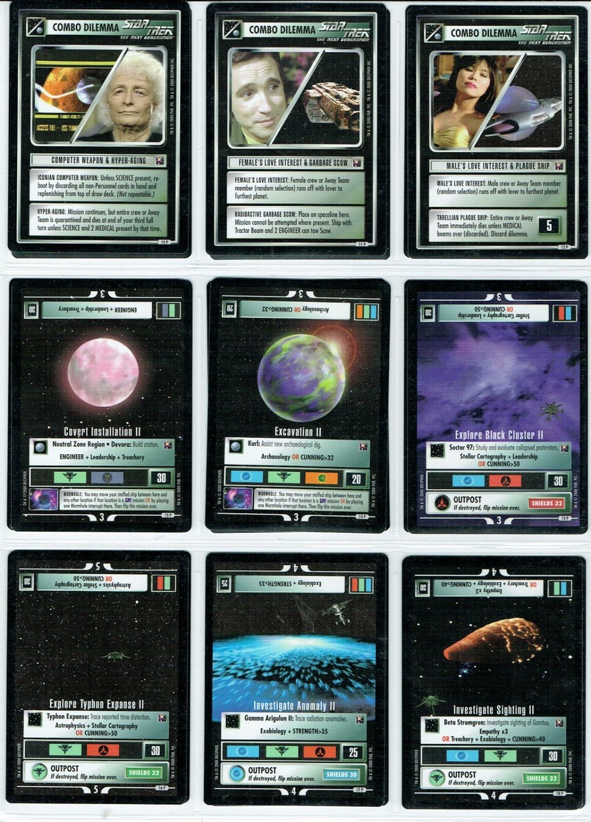 STAR TREK CCG ENHANCED PREMIERE, COMPLETE SET OF 21 CARDS | eBay