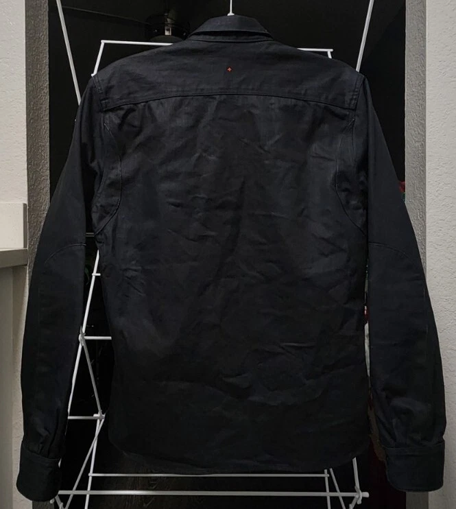 Apolis Styleforum Context Heavy Military Jacket Shirt Black Indigo Men's Medium  - Image 2 of 4